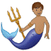 🧜🏽‍♂️ merman: medium skin tone display on Samsung